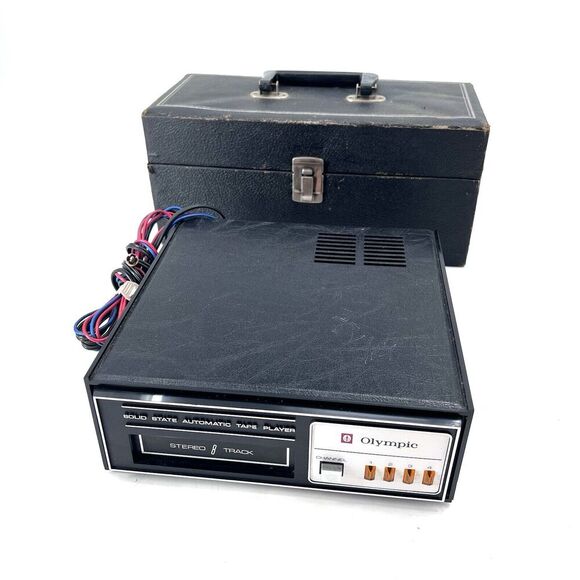 Olympic Other - Olympic TD-30 8 Track Automatic Tape Player & 8 Track Tapes With Case